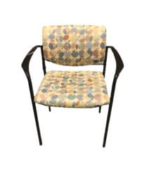 Sturdy retro guest chair with artistic print. Made to fit perfectly into Home, Lobby and Office with it's durable design.