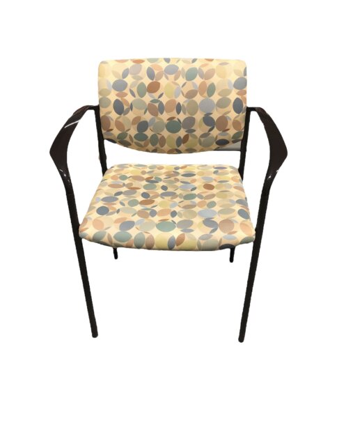 Sturdy retro guest chair with artistic print. Made to fit perfectly into Home, Lobby and Office with it's durable design.